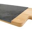 Brett SISIM Holz Schiefer Frühstücksbrettchen mit Gravur