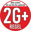 Aufkleber 3G 2G 2G+ Regel 20cm wetterfest für Tür Scheibe
