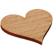 Herz aus Holz Deko 30 mm mit Gravur Namen