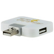 USB Hub mit 4 Ports mit Druck 4-farbig Werbedruck Logo Fotodruck