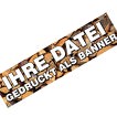PVC Werbebanner 2x0,5 Meter inkl. Druck und Ösen, 4-farbig 510g
