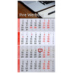 4 Monats Kalender 2023 mit Druck Firmeneindruck Logo Bürokalender