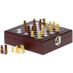 Weinset in Holzbox mit Schachspiel für Sommelier auch mit Gravurplatte und Gravur