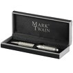 Kugelschreiber Mark Twain Columbia im Carbon-Design mit Gravur Namen Logo