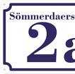 Hausnummer und Straße Schild Aluverbund 20 x 17 cm drucken nach Wunsch