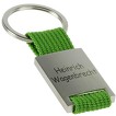 Schlüsselanhänger Trogir Metall in 5 Farben mit Gravur Text Logo