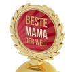 Pokal beste Mama der Welt 31 cm hoch PVC Metall Steinsockel