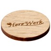 Einkaufswagenchips Holz Pfandmarken nachhaltig mit Logo Gravur
