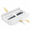 Etui LAERKE weiß klappbar mit Schleife für 1-2 Kugelschreiber