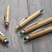 Kugelschreiber BAHO Bambus mit Gravur Logo Namen Touchpen
