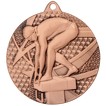 Medaille Schwimmen 1 Medaillen rund gold silber bronze Set