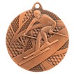 Medaille Ski Wintersport Abfahrt gold silber bronze 50 mm Stahl