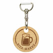 Pfandmarke SINÖWE Holz 40 mm Geschenkanhänger Schild mit Gravur
