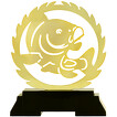 Pokal Trophäe Serie MIGNON Fisch Fischen Angeln Metall mit Gravur