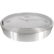 Wanduhr BARI Aluminium analog 29 cm mit Gravur Name Logo