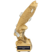 Pokal mit 3D Motiv Angler Angeln Fischen Serie Ronny 10,5 cm hoch 