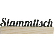 Tischaufsteller STAMMTISCH Schild Aufsteller Deko Holz