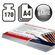 Flyer A4 170g beidseitig 4/4 glänzend