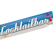 Spannbanner Banner Werbebanner Cocktailbar 2 x 0,5 Meter