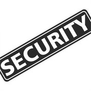 Magnetschild Magnettafel Security 30 x 7 cm 0,9mm stark