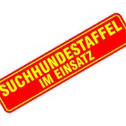 Magnetschild Suchhundestaffel 30 x 7 cm 0,9mm stark Magnettafel