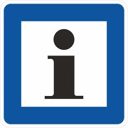 Schild oder Aufkleber Information Stadtinformation Touristinformation