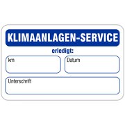 "nächster Klimaanlagen-Service" Wartungsaufkleber allgemein 58 x 36 mm