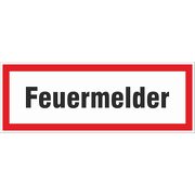 Schild Feuermelder Brandschutz Hinweisschild Feuerwehr Aufkleber
