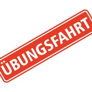 Magnetschild Übungsfahrt 30 x 7 cm 0,9mm stark