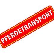 Magnetschild Pferdetransport 30 x 7 cm 0,9mm stark Magnettafel