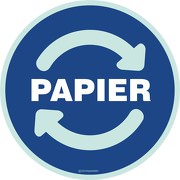 Wertstoffkennzeichnung Papiermüll Aufkleber