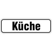 Küche Türbeschriftung als Aufkleber oder Schild 17 x 5 cm