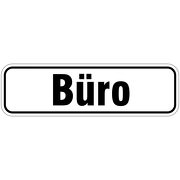 Büro Türbeschriftung als Aufkleber oder Schild 17 x 5 cm