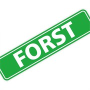Magnetschild "Forst" 30 x 7 cm 0,9mm stark