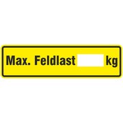 maximale Feldlast Aufkleber Etikett Regale Regalbelastungsaufkleber