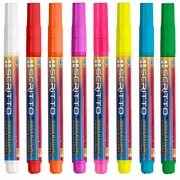 Kreidestift Scritto 3mm breit in 8 Farben Kreidemarker Flüssigkreide Tafelstifte