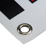 PVC Werbebanner 2x0,5 Meter inkl. Druck und Ösen, 4-farbig 510g