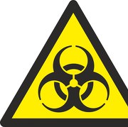 Aufkleber oder Schild Warnung vor Biogefährdung W009