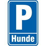 Schild Parkplatz Parken Hunde Hundeparkplatz  3mm Aluverbund