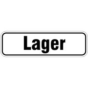 Lager Türbeschriftung als Aufkleber oder Schild 17 x 5 cm