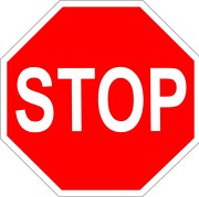 Aufkleber Stop Stopschild 8 20 40 70 100 cm wetterfest