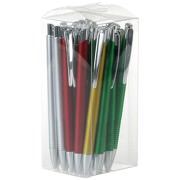 25 Kugelschreiber LASTI PVC/ABS in Klarsichtbox für Wiederverkauf