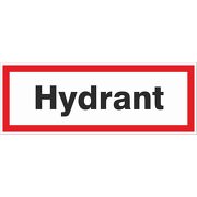 Hydrant Schild Brandschutz Hinweisschild Feuerwehr Aufkleber