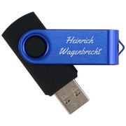 USB Stick 2.0 Pana 1, 8, 16 oder 32 GB in 10 Farben mit Text Logo Gravur