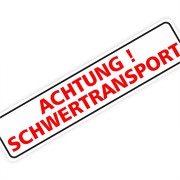 Magnetschild "Achtung Schwertransport" 60 x 14 cm 0,9mm stark