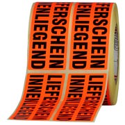Etiketten Lieferschein innenliegend beiliegend Haftpapier 150x50 mm