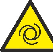Aufkleber oder Schild Warnung vor automatischem Anlauf W018