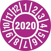 Prüfplakette 2020 Jahresprüfplakette Jahresprüfetiketten 18 oder 30mm