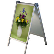 Kundenstopper Premium Alu Klapprahm A1 mit Feststellarettierung
