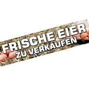 Spannbanner Banner Werbebanner Eier zu verkaufen 2 m lang